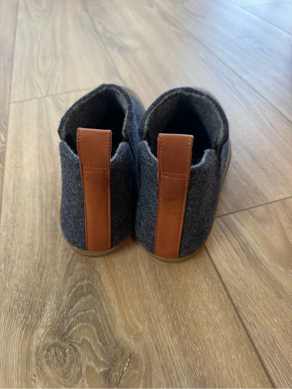 Huckberry Grey Wool Size US 10 Men's Outdoor Slipper Boot Made In Portugal